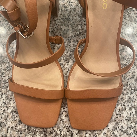Aldo square toe nude sandals - Picture 3 of 5